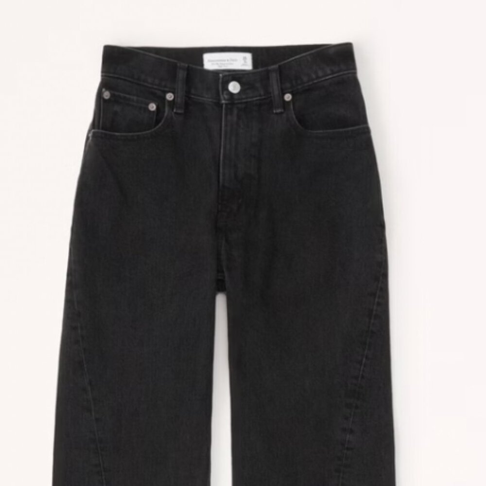 Abercombie & Fitch The 90's High Rise Jeans 34 short Curve Love
